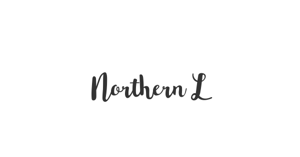 Northern Lights Script font thumb